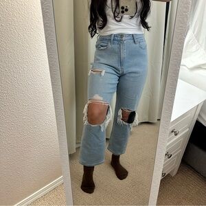 Hollister Curvy Ultra High Rise Vintage Straight Stretch